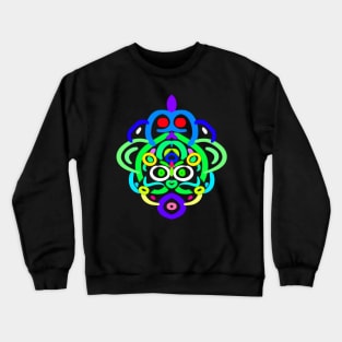 Mr. Friendly Alien Face Crewneck Sweatshirt